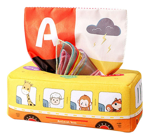 Brinquedos Montessori Para Bebês, Caixa De Lenços De