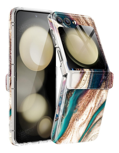 Gviewin Diseño Para Samsung Galaxy Z Flip 5 Funda Con De De