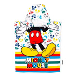 Poncho De Toalla Piñata Mickey Mouse Toallon C/ Capucha 