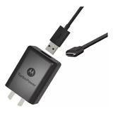 Cargador  Motorola Tipo C Moto Turbopowe Original 15w Cable 