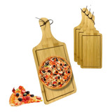 X4 Tabla Madera Tablas Picoteo Plato Madera Tabla Pizza 49cm