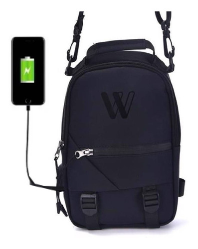 Mochila Bandolera Antirrobo Inteligente Impermeable Con Usb