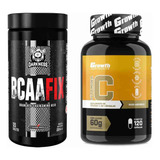 Bcaa Fix 120 Caps Integral + Vitamina C 120 Caps Growth