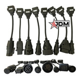 Kit Adaptadores Cables Camiones Obd2 Delphi Autocom + Envio