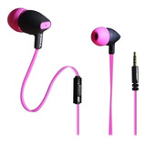 Auriculares Celular Manos Libres Soul S350 Cable Plano C/mic Color Rosa