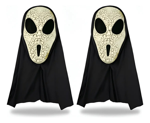 2 Máscaras Disfraz Ghost Face Halloween Fiesta Terror Scream