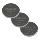 03 Baterias Nao-recarregaveis Litio 3v Cr 2032 Intelbras