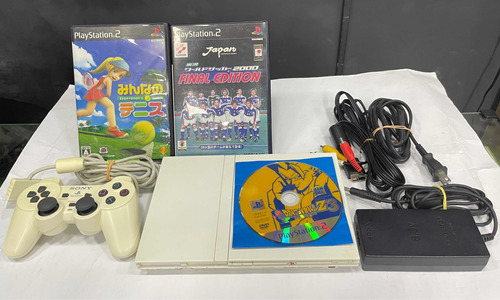 Playstation 2 Branco Japonês Com Jogos Originais