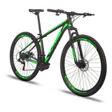 Mountain Bike Alfameq Atx Aro 29 17 27v Freios De Disco Hidráulico Câmbios Indexado Mtb Cor Preto/verde