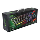 Kit Gamer Imice 4 En 1 Gk-470 Teclado Mouse Audífonos Y Pad