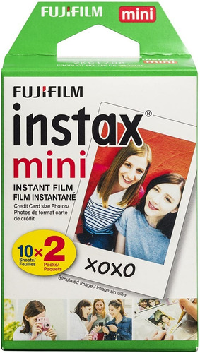 Película Para Todas Mini Cámaras Instax Blanco Fujifilm 20pz