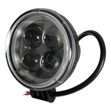 Farol De Milha Led 10~30v 12w 4 Led´s Redondo Off-road