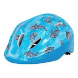 Capacete De Ciclismo Absolute Shake Tubarão Azul Infantil