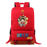 Mochila Estampada De Anime Japonés One Piece Luffy