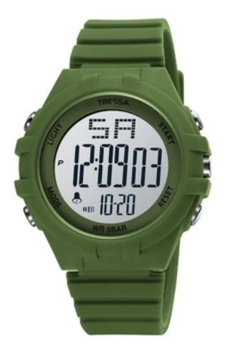 Reloj Tressa Urban Verde Sumergible Alarma Casiocentro