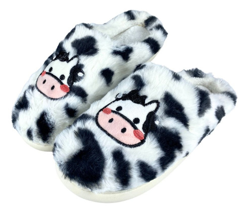 Pantufla Babucha Vaca Cómodas Antideslizante Mujer Dama