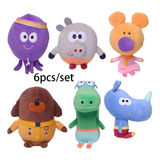 6pcs Hey Duggee Muñeco Peluche Juguete Regalo Para Niños