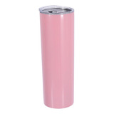 Vaso Skinny Termo De Acero Inoxidable Rosa Calor 20oz 600ml