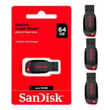 Armazenamento Externo 64gb Sandisk Flash Drive - 3 Uni.