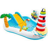 Centro De Juegos Acuático Piscina Faro Pesca Intex 57162np