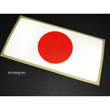 Calcomania Japon Bandera Reflejante