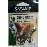 Anzuelo Sasame Cinu Ringed Nº2/0  Black Nickel Japón