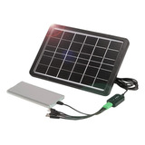 Panel Solar Para Cargar Celulares En Emergencias De Exterior