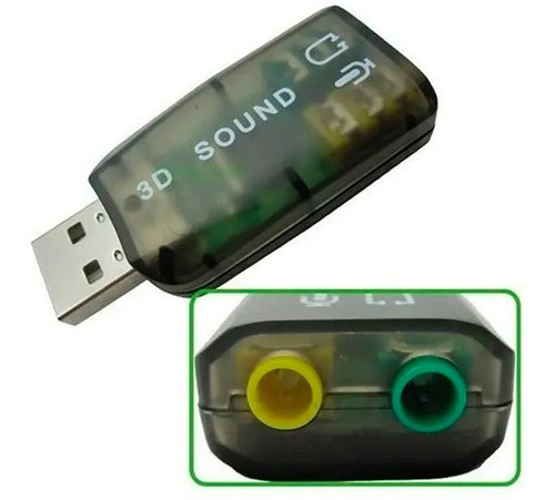 Tarjeta Sonido Externa 5.1 Audio Usb 3d Sound Alta Calidad