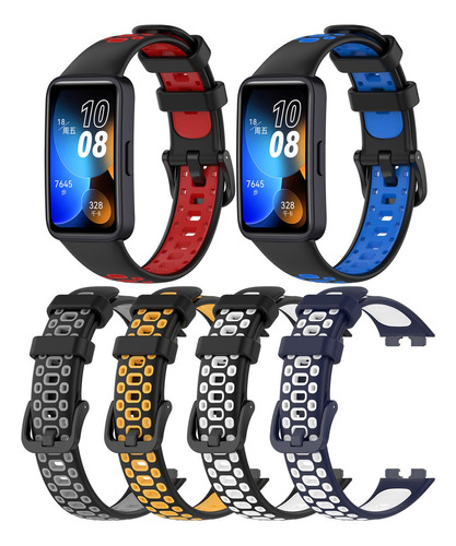 6 Correas De Sport Silicon Para Huawei Band 8