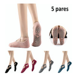  Calcetines Antideslizantes De Yoga Danza Pilates, 5 Pares