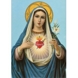 Cuadro Para Pintar Por Números En Lienzo Crudo, Virgen Maria