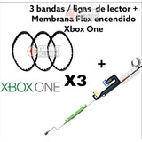 3 Ligas De Lector + 1 Membrana Flex De Encendido Para One