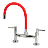 Torneira Misturador Mesa C/ Saída Universal Para Purificador Cor Vermelho