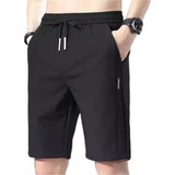 Short Deportivo Negro Liso Todo Tipo De Deporte Gym Fitness