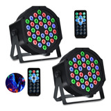 Pack De 2 Led 36x1 Luz Led Ritmo Audio Multicolor Fiestain D