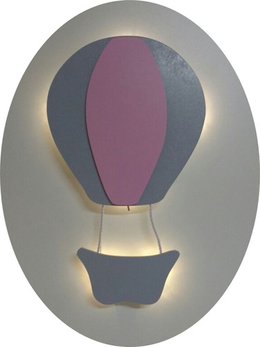 Balão Com Led Luminária Parede Decoração Quarto Bebe 1 Pc