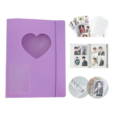 Carpeta Binder A5 Corazon Para Photocards Kpop + 25 Hojas