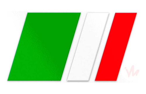 Adesivo Bandeira Italia Carro Moto Sticker