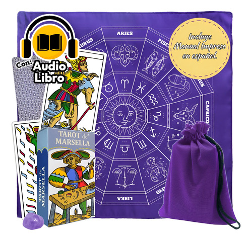 Cartas Mazo De Tarot Marsella Español Tamaño Grande 12cmx7cm | Envío gratis