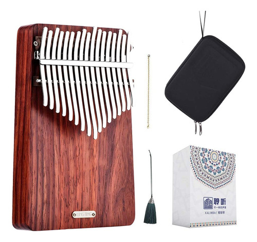 Kalimba 17 Notas Profesional De Palisandro Africano Lingting