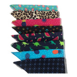 Bandana De Tecido Pet Kit C/ Cores Sortidas P/ Macho Fêmea G