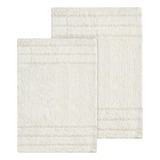 Anne Klein Juego De Alfombras De Baño Reverie De 2 Piezas, 1