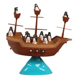 Juguete Juego De Mesa Equilibrio Boat Pirata Del Pingüino