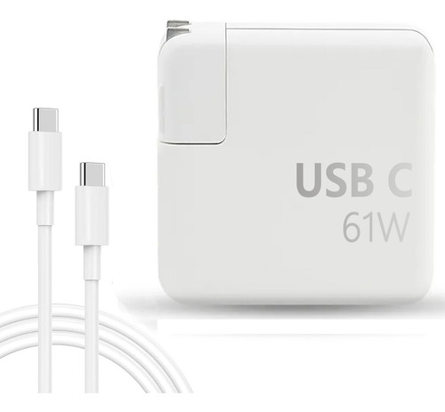 Cargador Usb C De 61 W Para Macbook, 20,3 V, 3 A.