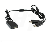 Dr E18 Dc Doble Usb Canon 77d 200d 750d 760d 800d 8000d...