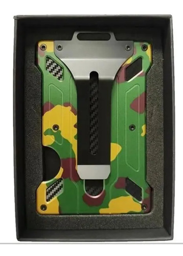 Billetera Clip Metal Aluminio Bloqueo Rfid Gafete Credencial | Envío gratis