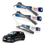 Kit 3 Escobillas Limpiaparabrisas Bosch Aerofit - Clio Mio