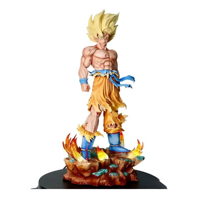 Figura Deluxe Dragon Ball Z: Son Goku Super Saiyan (34cm) | Meses sin interés