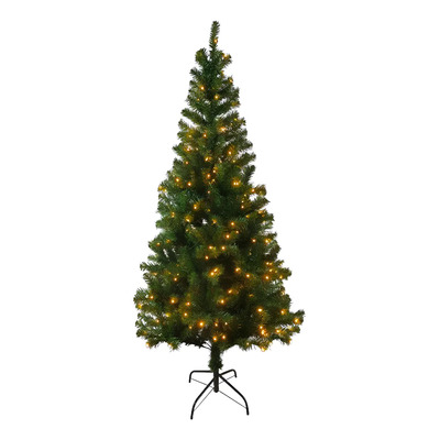 Árbol Navidad Artificial 1.80 M Con Luces Led Pino Frondoso Color Verde | Meses sin interés