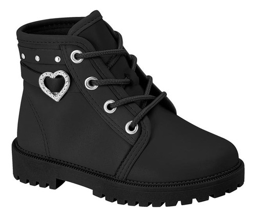 Bota Meninas Infantil Molekinha Coturno Cano Medio Moda Leve